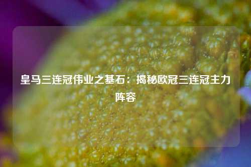 皇马三连冠伟业之基石：揭秘欧冠三连冠主力阵容