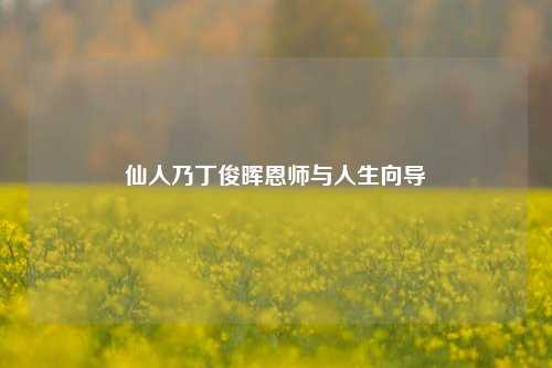 仙人乃丁俊晖恩师与人生向导
