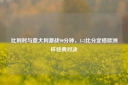 比利时与意大利激战90分钟，1-2比分定格欧洲杯经典对决